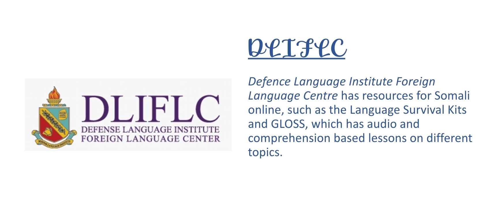 My favourite Somali language resources